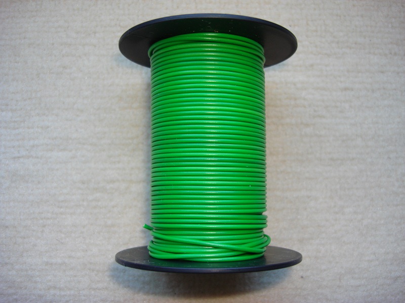 Kupferlitze 25 m - grün - 0,25 qmm