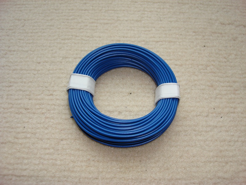10 m Kupferlitze - 0,25 mm² - blau
