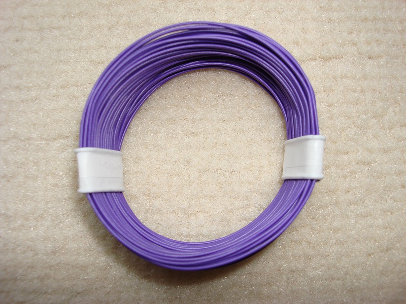10 m Decoderlitze - violett - 0,04 qmm
