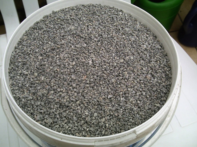 500 gr. Gleisschotter Granit - grau meliert, Spur 0, Koernung 1,0 - 2,0