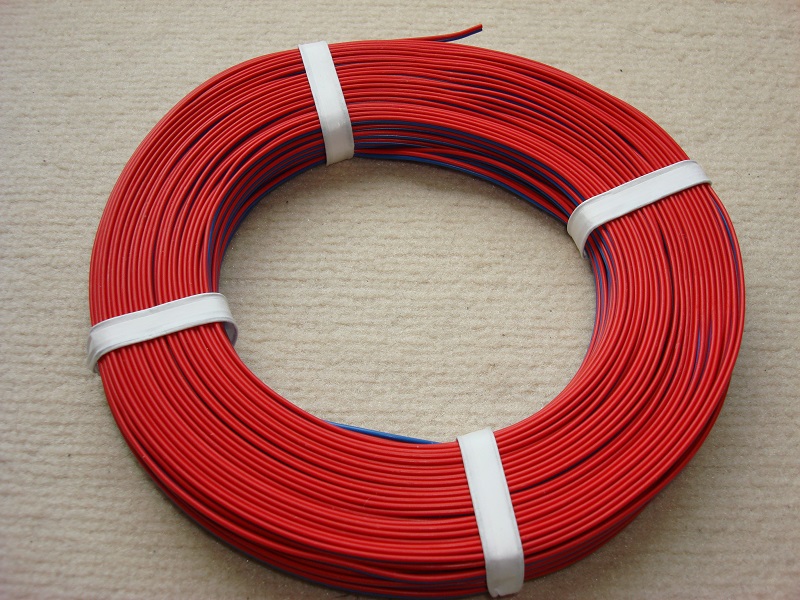 25m Kabel Litze Zwillingslitze 2x0,25mm² rot braun Schaltlitze Doppellitze 