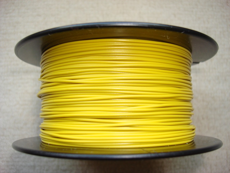 100 m Kupferlitze 0,14 qmm x 1,0 mm - gelb