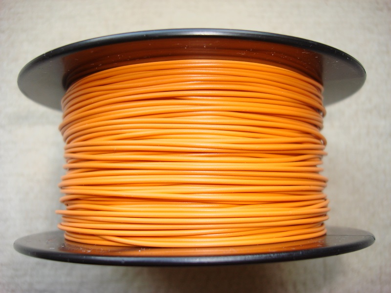 100 m Kupferlitze 0,14 qmm x 1,0 mm - orange